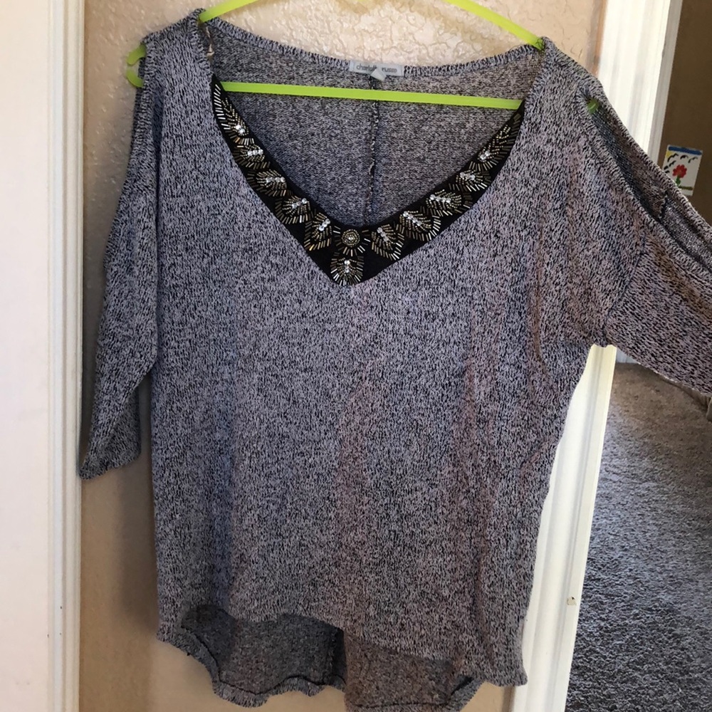 Lightweight 3/4 sleeve sweater
